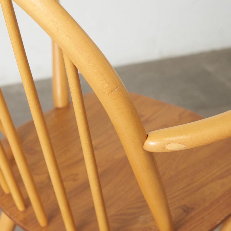 ercol フープバック アームチェア アーコール 英国 ヴィンテージ 椅子 エルム ウィンザーチェア ダイニングチェア ビンテージ 88154_16