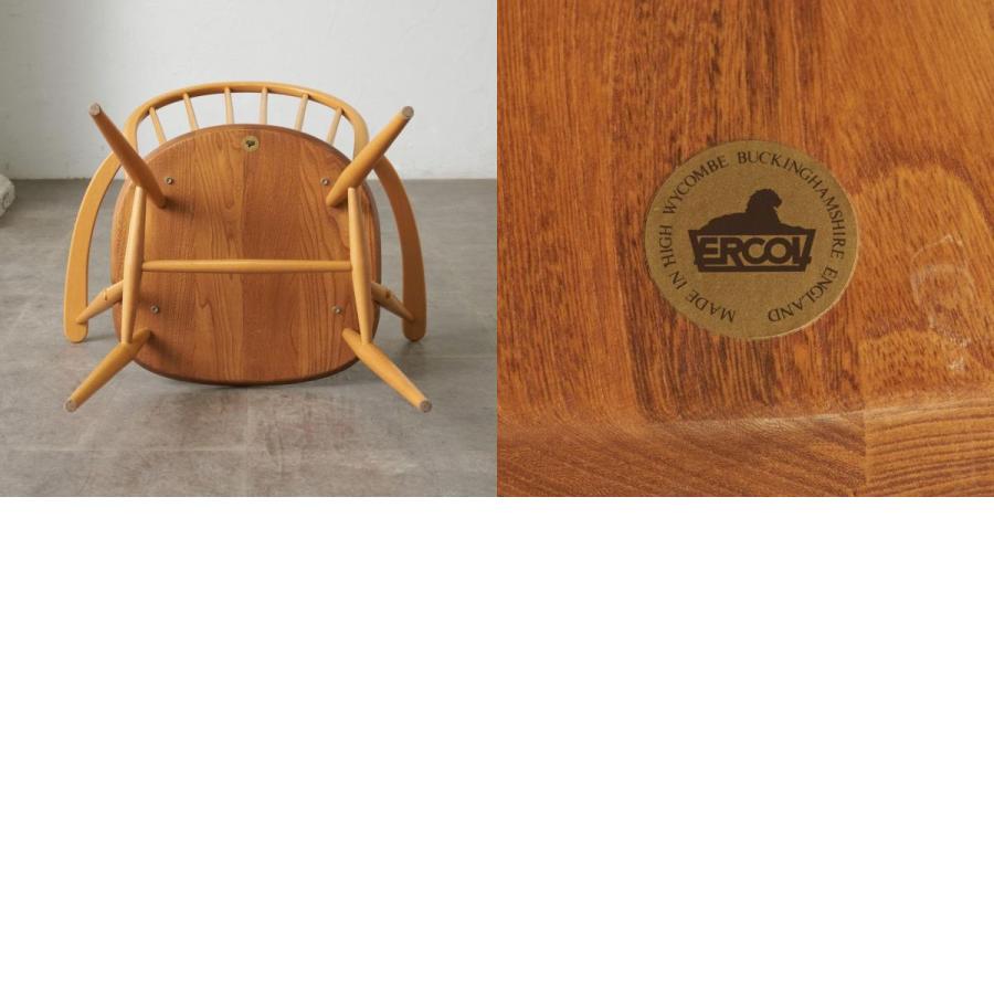 ercol フープバック アームチェア アーコール 英国 ヴィンテージ 椅子 エルム ウィンザーチェア ダイニングチェア ビンテージ 88154_19