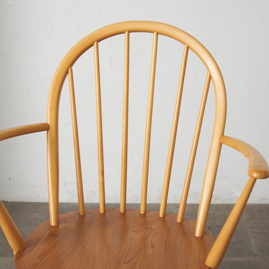ercol フープバック アームチェア アーコール 英国 ヴィンテージ 椅子 エルム ウィンザーチェア ダイニングチェア ビンテージ 88154_1