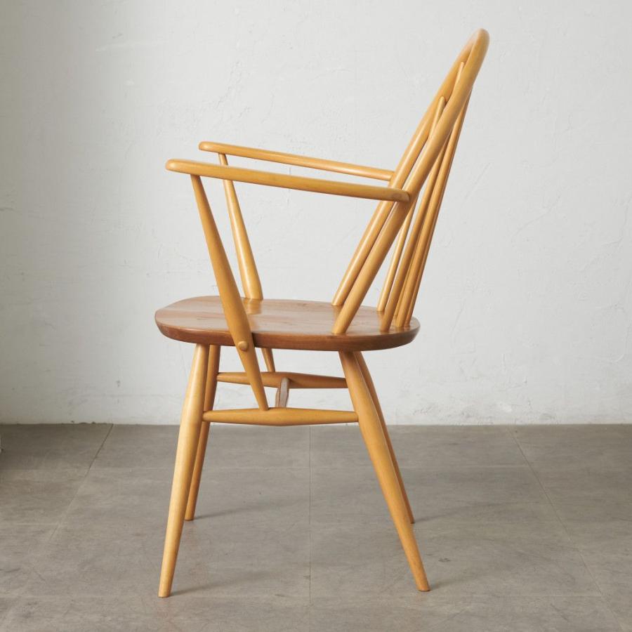 ercol フープバック アームチェア アーコール 英国 ヴィンテージ 椅子 エルム ウィンザーチェア ダイニングチェア ビンテージ 88154_2