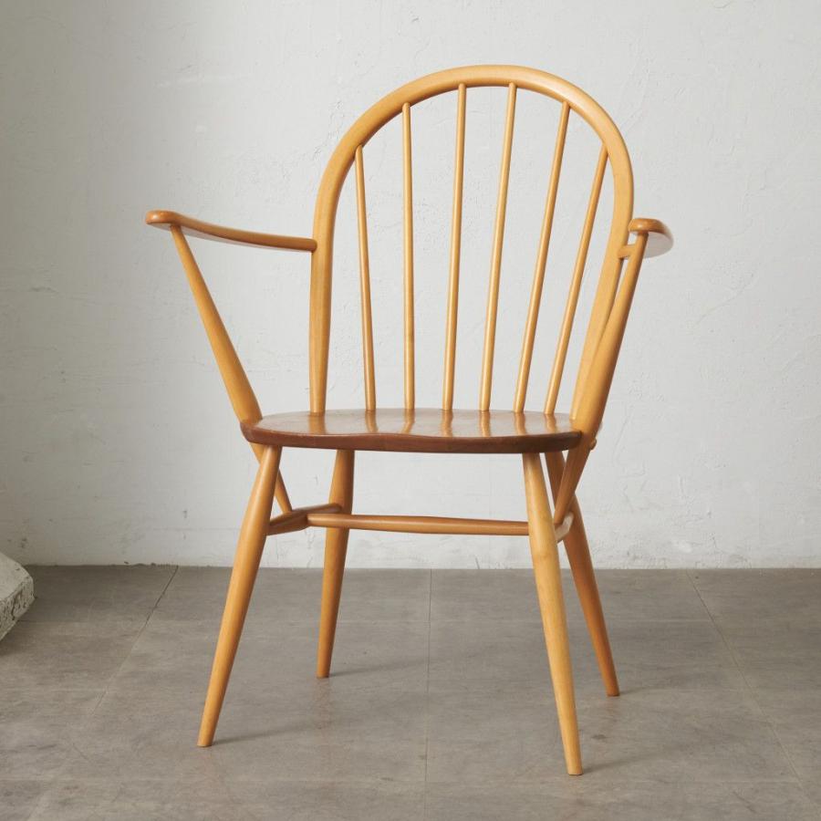 ercol フープバック アームチェア アーコール 英国 ヴィンテージ 椅子 エルム ウィンザーチェア ダイニングチェア ビンテージ 88154_5
