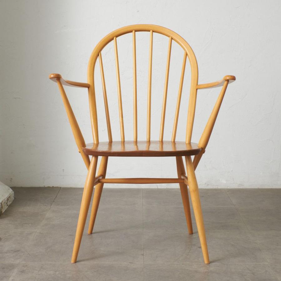 ercol フープバック アームチェア アーコール 英国 ヴィンテージ 椅子 エルム ウィンザーチェア ダイニングチェア ビンテージ 88154_9