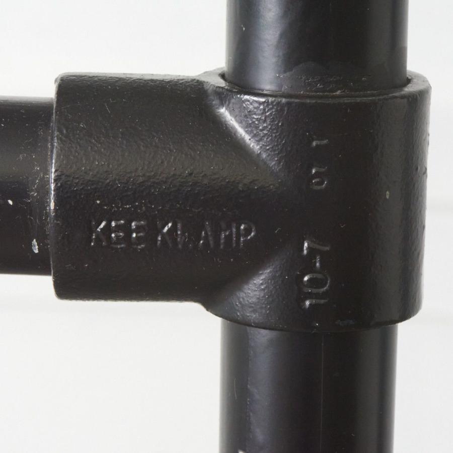 インダストリアル キャスター付き シェルフ Kee Klamp パイプ 継手 スリム ラック オープンシェルフ 収納家具 英国 Kee Safety 88876の画像