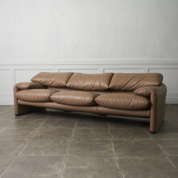 定242万〜 カッシーナ MARALUNGA 3人掛け ソファ 本革 Cassina