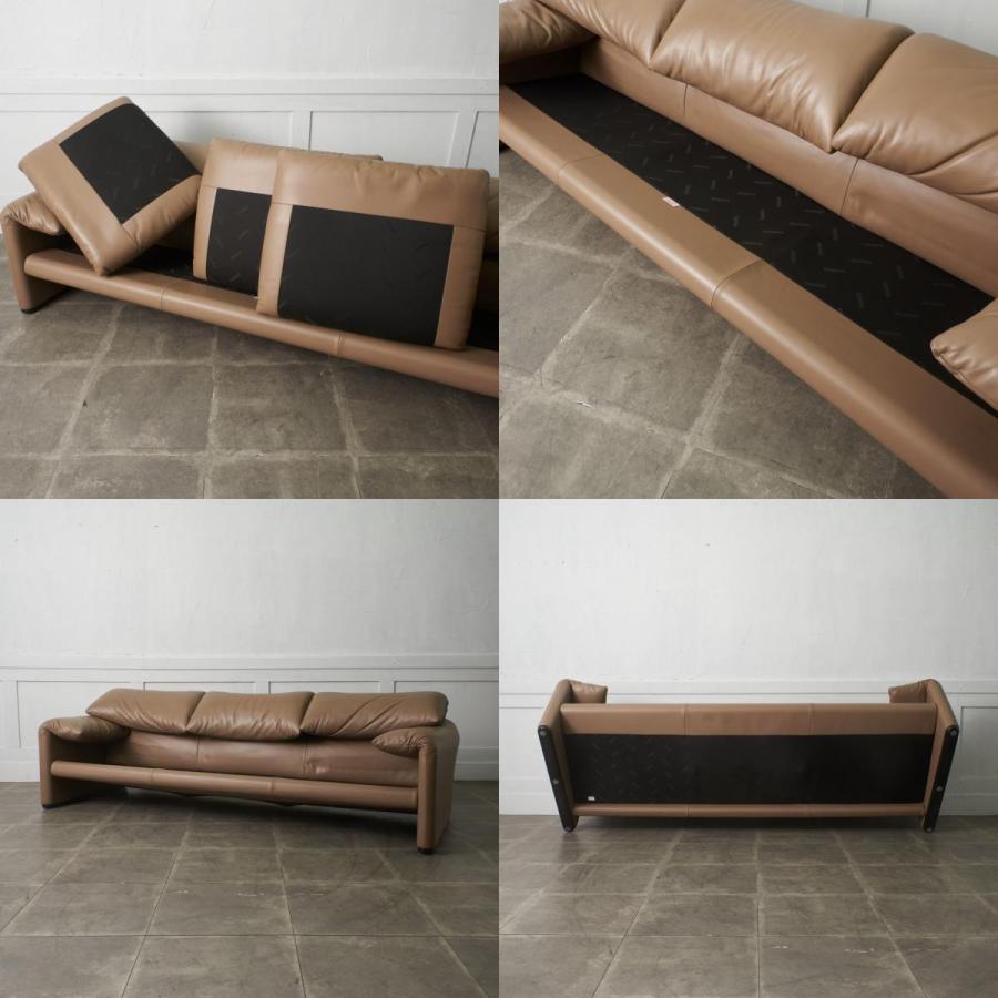 定242万〜 カッシーナ MARALUNGA 3人掛け ソファ 本革 Cassina