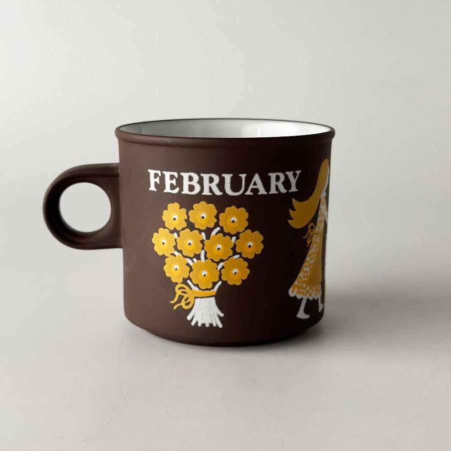 HORNSEA ホーンジー Love Mug ラブマグ マグカップ 英国 ヴィンテージ マンスリーマグ 2月 February  食器 陶器 91355の画像