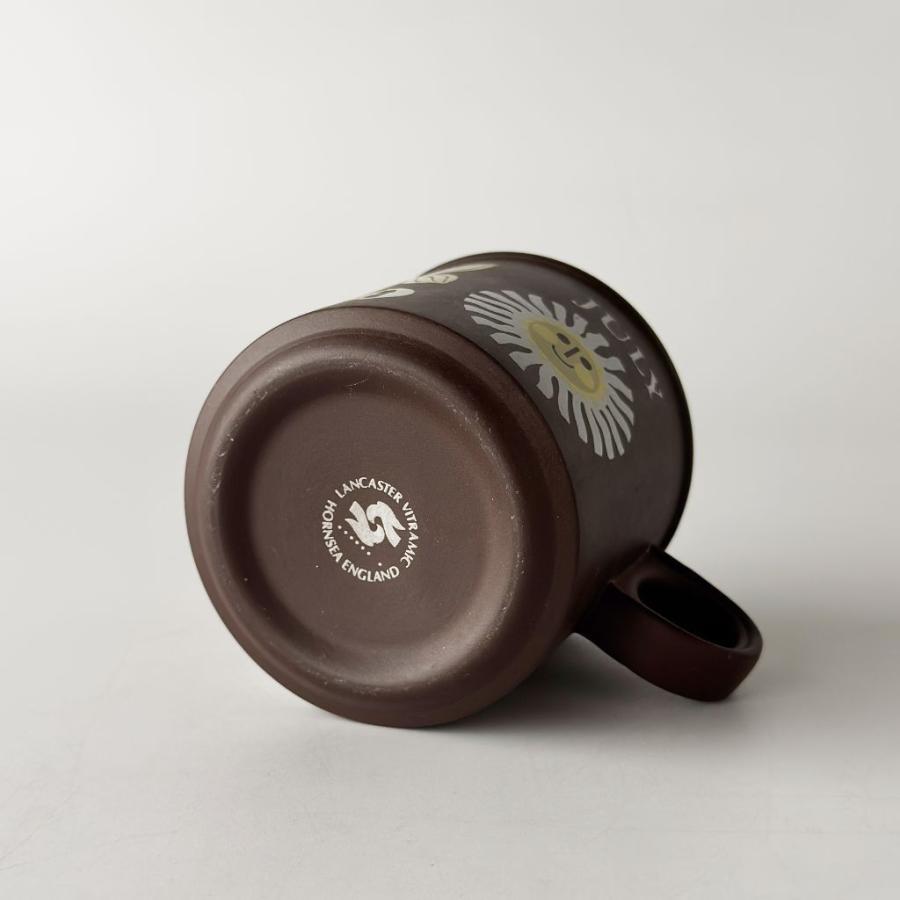 HORNSEA ホーンジー Love Mug ラブマグ マグカップ 英国 ヴィンテージ マンスリーマグ 7月 July 食器 陶器 コーヒーカップ 91360の画像