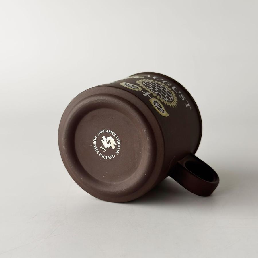 HORNSEA ホーンジー Love Mug ラブマグ マグカップ 英国 ヴィンテージ マンスリーマグ 8月 August 食器 陶器 コーヒーカップ 91361の画像