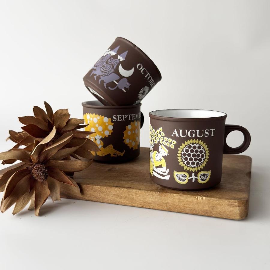 HORNSEA ホーンジー Love Mug ラブマグ マグカップ 英国 ヴィンテージ マンスリーマグ 8月 August 食器 陶器 コーヒーカップ 91361の画像