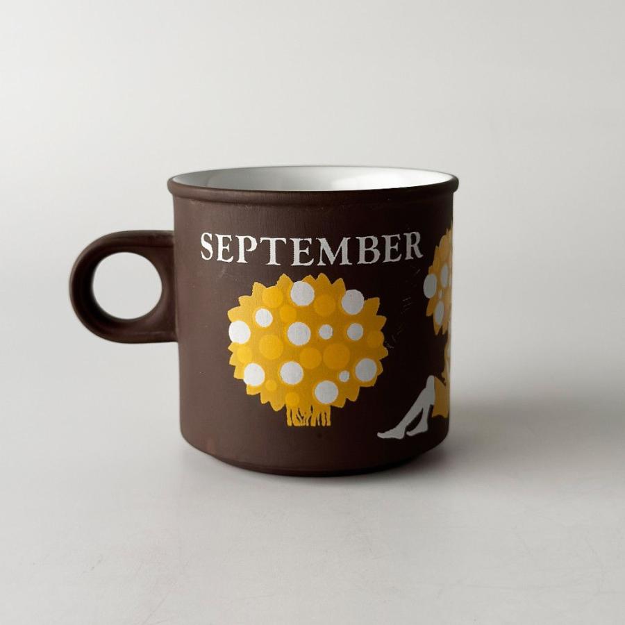 HORNSEA ホーンジー Love Mug ラブマグ マグカップ 英国 ヴィンテージ マンスリーマグ 9月 September 食器 陶器 コーヒーカップ 91362の画像