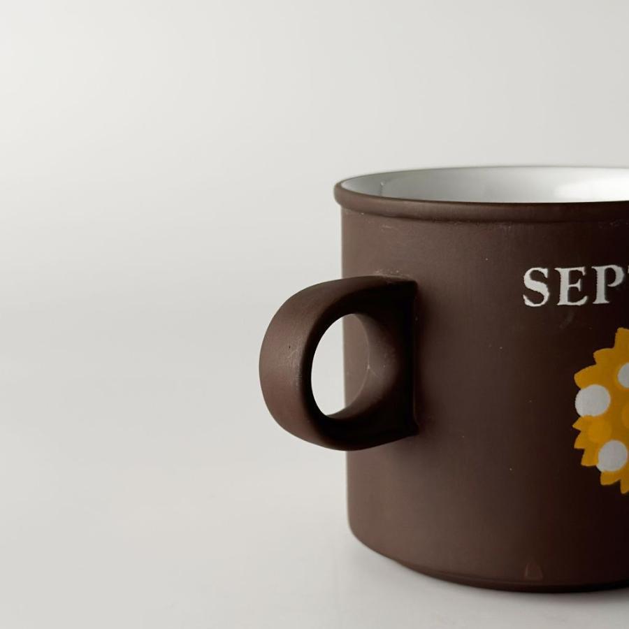 HORNSEA ホーンジー Love Mug ラブマグ マグカップ 英国 ヴィンテージ マンスリーマグ 9月 September 食器 陶器 コーヒーカップ 91362の画像