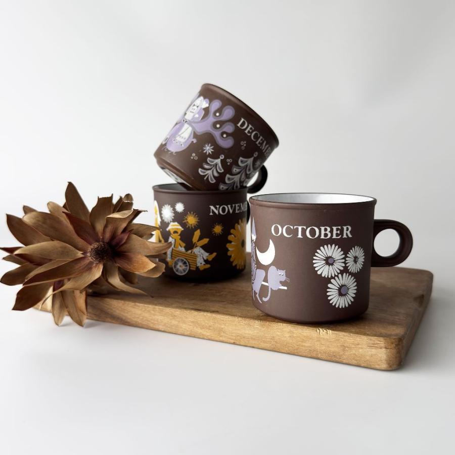 HORNSEA ホーンジー Love Mug ラブマグ マグカップ 英国 ヴィンテージ マンスリーマグ 10月 October 食器 陶器 コーヒーカップ 91363の画像