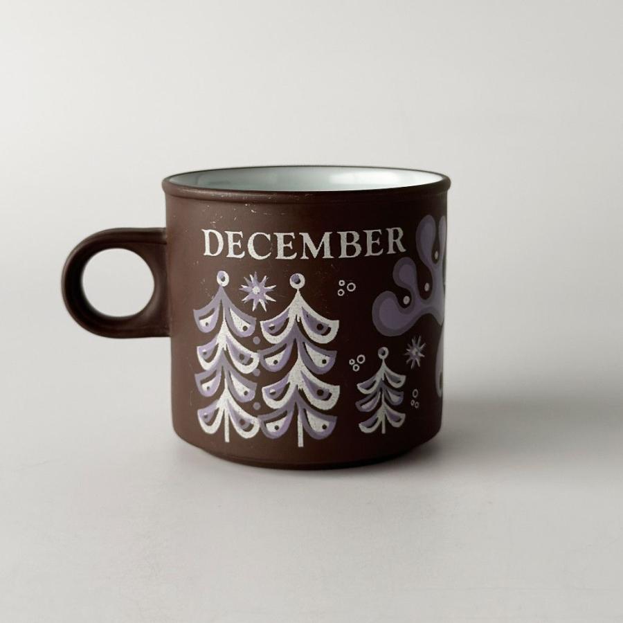 HORNSEA ホーンジー Love Mug ラブマグ マグカップ 英国 ヴィンテージ マンスリーマグ 12月 December 食器 陶器 コーヒーカップ 91365の画像