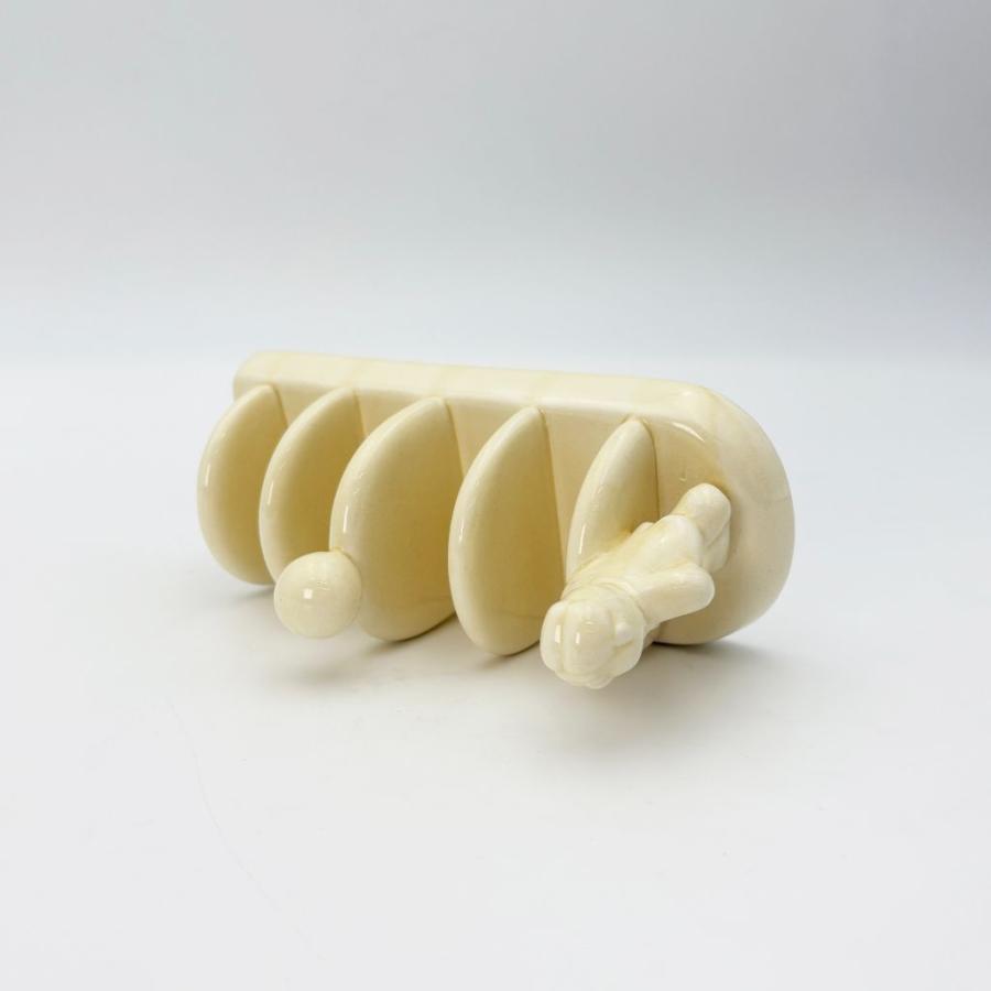 デンマーク ヴィンテージ LURPAK ルアパック トーストラック 陶器 トーストスタンド トレイ テーブルウェア 北欧 ビンテージ 92900の画像
