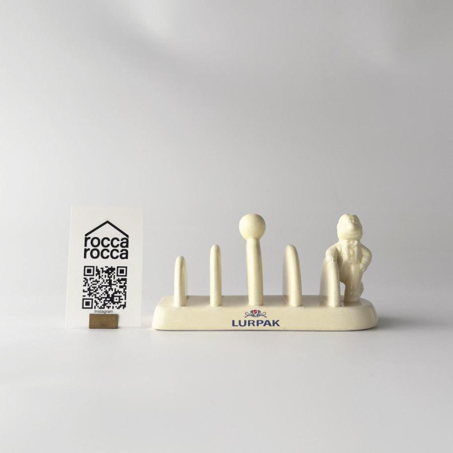 デンマーク ヴィンテージ LURPAK ルアパック トーストラック 陶器 トーストスタンド トレイ テーブルウェア ルアーパック 北欧 93058の画像