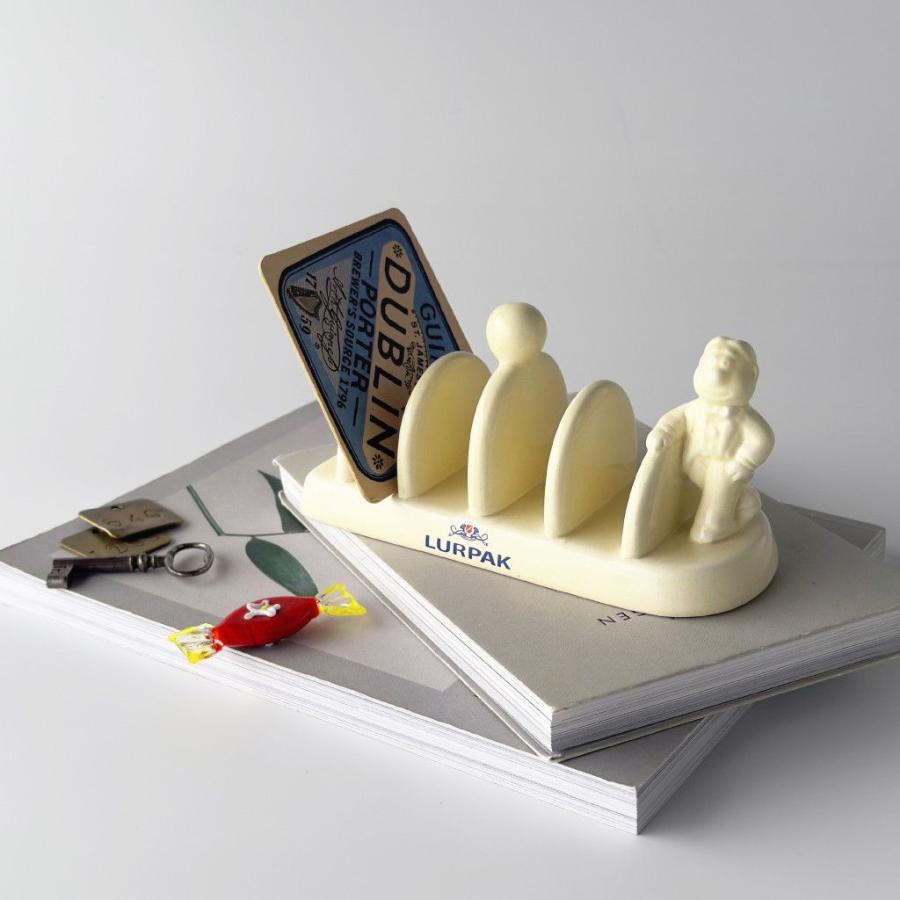 デンマーク ヴィンテージ LURPAK ルアパック トーストラック 陶器 トーストスタンド トレイ テーブルウェア ルアーパック 北欧 93058の画像
