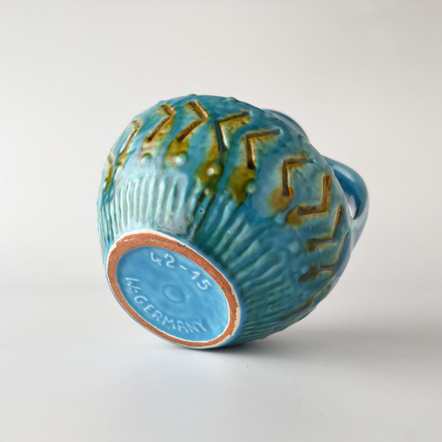 西ドイツ German Art Pottery ヴィンテージ フラワーベース Carstens 花器 花瓶 オブジェ 陶器 カルステンス アートポタリー 93112_10