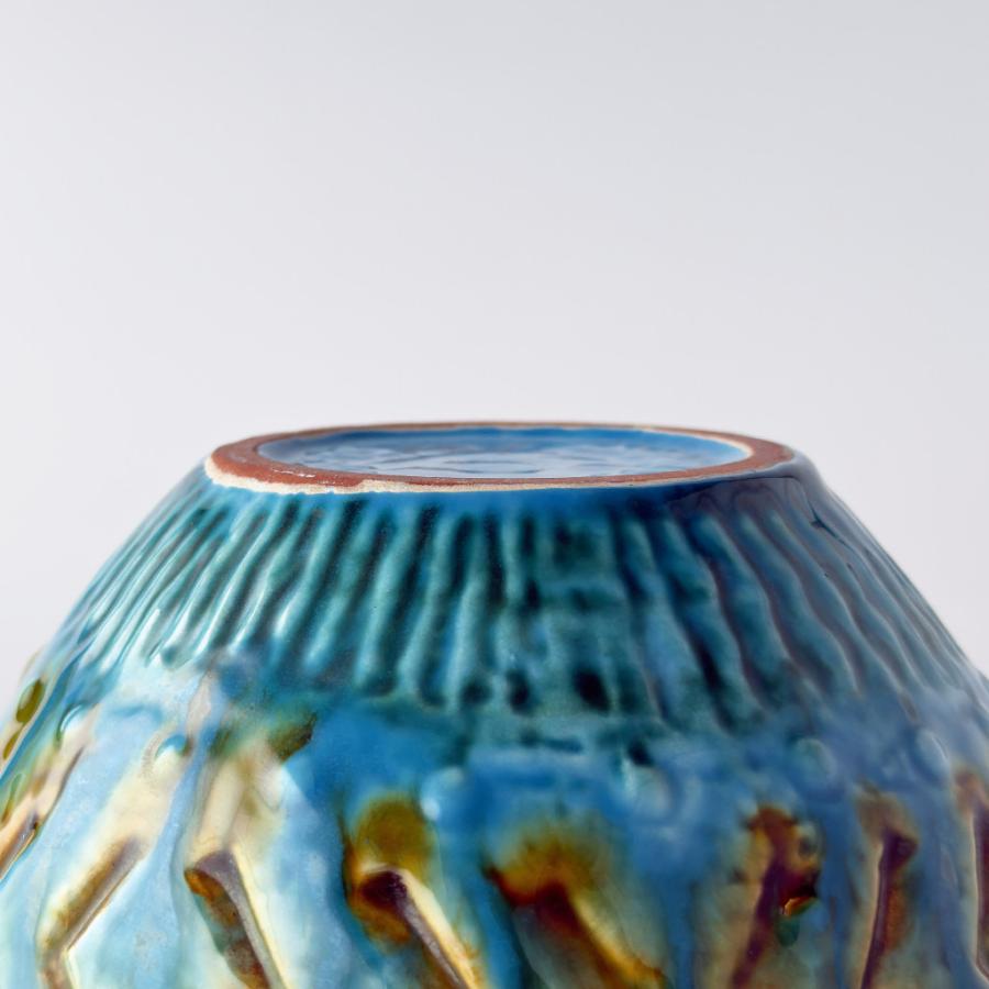 西ドイツ German Art Pottery ヴィンテージ フラワーベース Carstens 花器 花瓶 オブジェ 陶器 カルステンス アートポタリー 93112_9