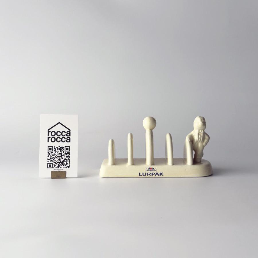 デンマーク ヴィンテージ LURPAK ルアパック トーストラック 陶器 トーストスタンド トレイ テーブルウェア ルアーパック 北欧 93328の画像