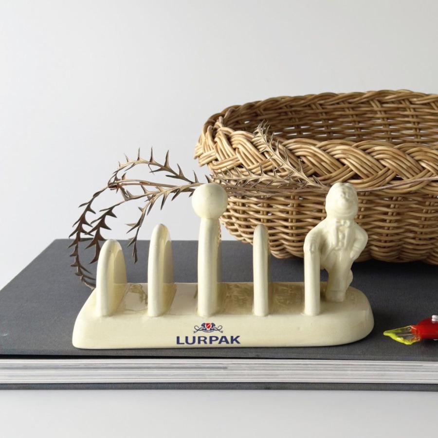 デンマーク ヴィンテージ LURPAK ルアパック トーストラック 陶器 トーストスタンド トレイ テーブルウェア ルアーパック 北欧 93328の画像