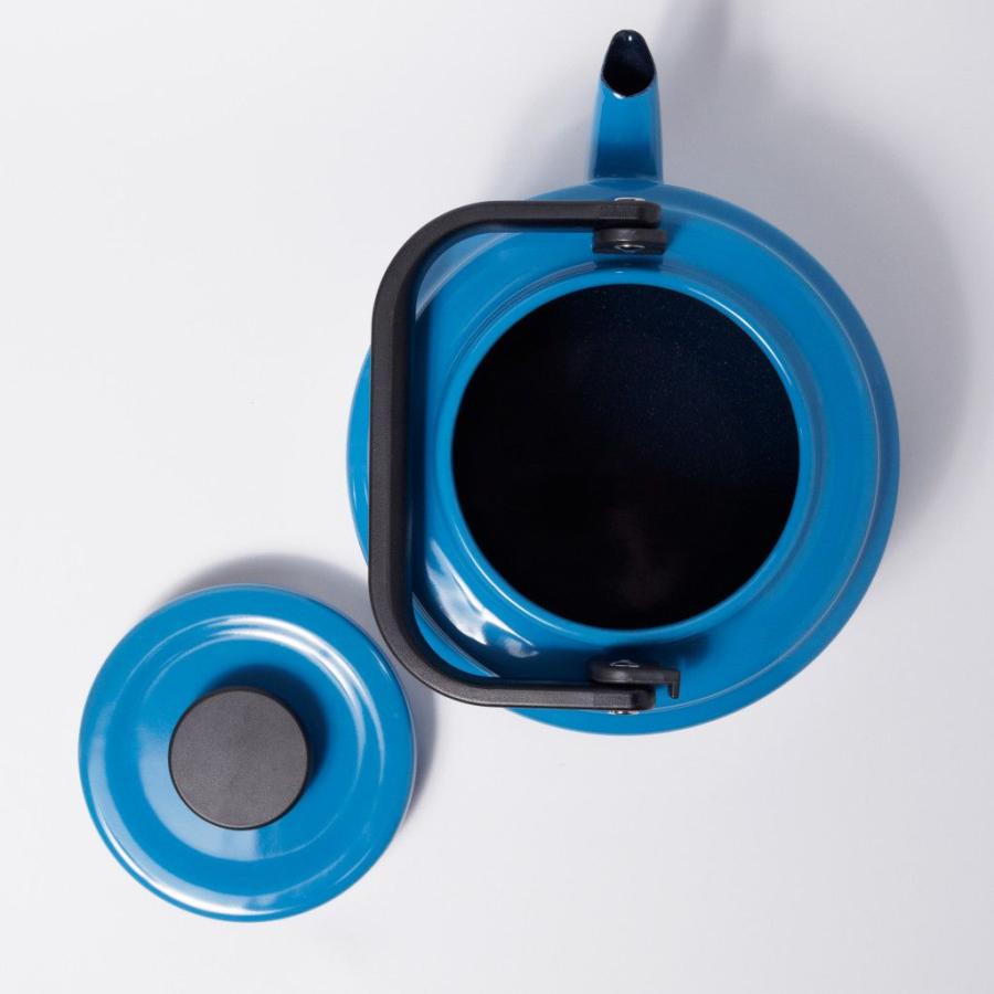 アムケトル 2.0L 湯沸かしケトル ブルー ホーロー 琺瑯 北欧 キッチン ケトル やかん ポット ヴィンテージ風 おしゃれ 96345の画像