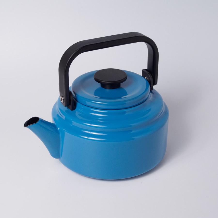 アムケトル 2.0L 湯沸かしケトル ブルー ホーロー 琺瑯 北欧 キッチン ケトル やかん ポット ヴィンテージ風 おしゃれ 96345の画像