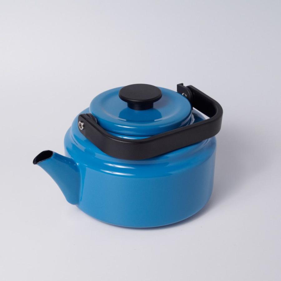 アムケトル 2.0L 湯沸かしケトル ブルー ホーロー 琺瑯 北欧 キッチン ケトル やかん ポット ヴィンテージ風 おしゃれ 96345の画像