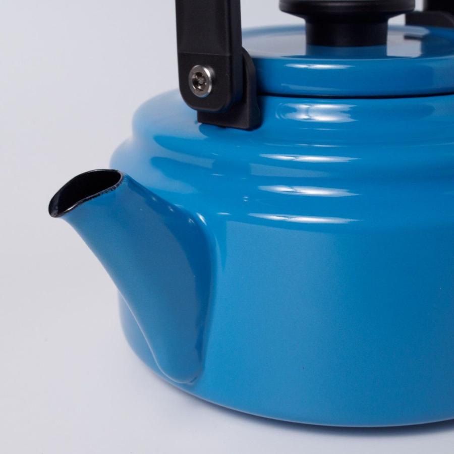 アムケトル 2.0L 湯沸かしケトル ブルー ホーロー 琺瑯 北欧 キッチン ケトル やかん ポット ヴィンテージ風 おしゃれ 96345の画像