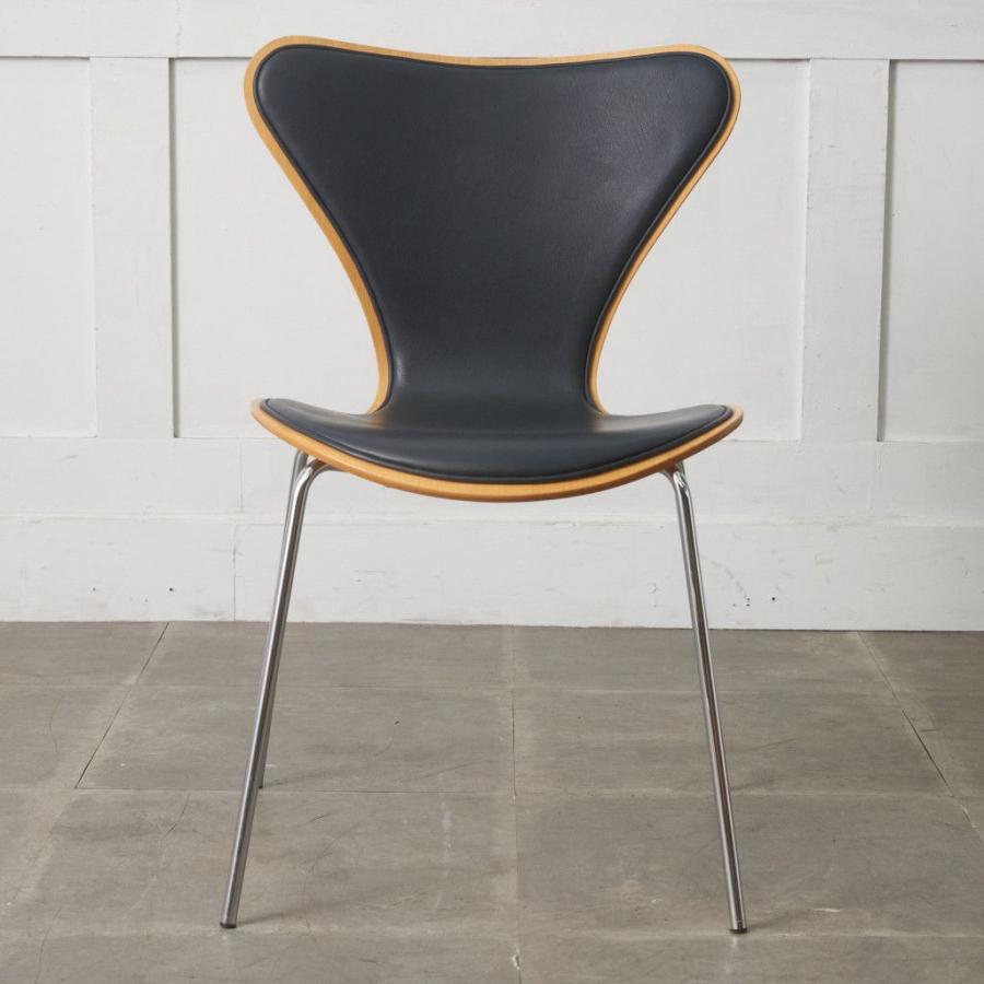 正規品 Fritz Hansen セブンチェア 3107 名作 椅子 紺 フロント