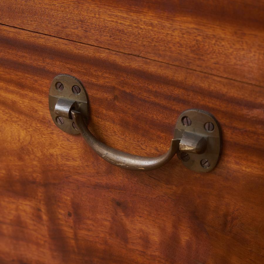 年代物 ブランケットボックス 収納箱 楠 アンティーク スタイル