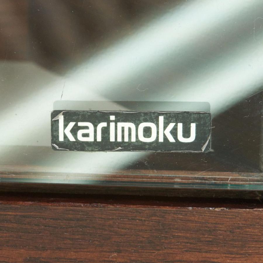 karimoku リビングテーブル TU4760 センターテーブル ガラス オーク