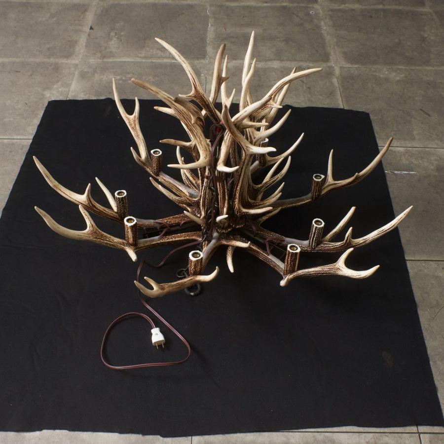 DEER HORN SMITH'S 鹿角 シャンデリア 9灯 天井照明 ペンダントライト