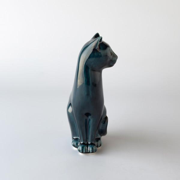 英国 Poole Pottery 猫 オブジェ 陶器 フィギュア 置物 セラミック 