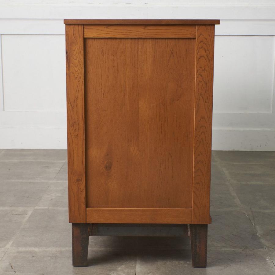 【発送の場合は即購入不可】 TRUCK FURNITURE トラック ファニチャー GATTO GLASS CABINET 飾り棚 サイドボード キャビネット ナラ 無垢材 インダストリアル 98196 TRUCK FURNITURE トラック ファニチャー GATTO GLASS CABINET 飾り棚