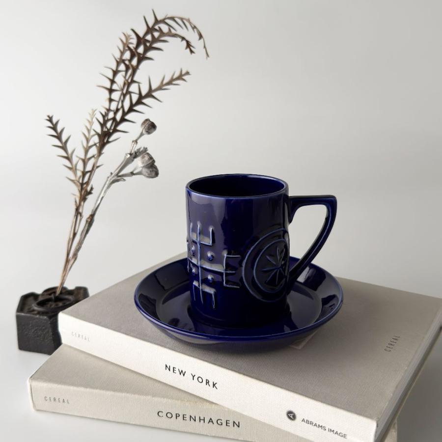PORTMEIRION Totem カップ\u0026ソーサー 英国 ヴィンテージ コーヒーカップ 食器 ビンテージ 陶器 イギリス ポートメリオン トーテム 99141の画像