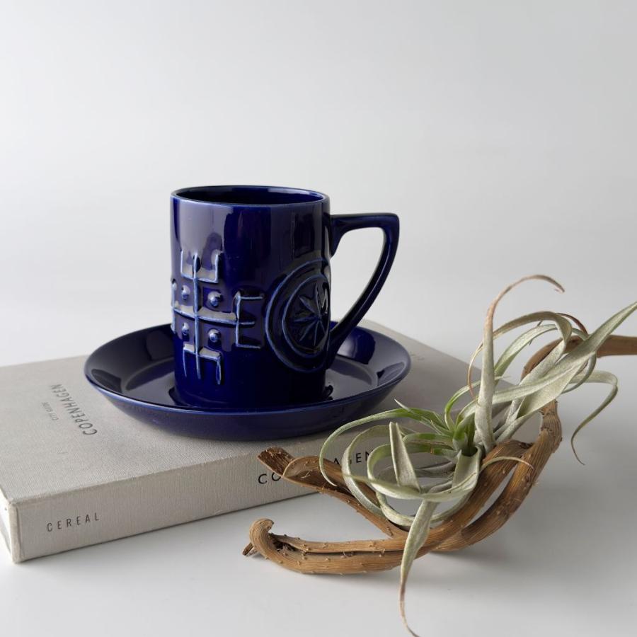 PORTMEIRION Totem カップ\u0026ソーサー 英国 ヴィンテージ コーヒーカップ 食器 ビンテージ 陶器 イギリス ポートメリオン トーテム 99142の画像