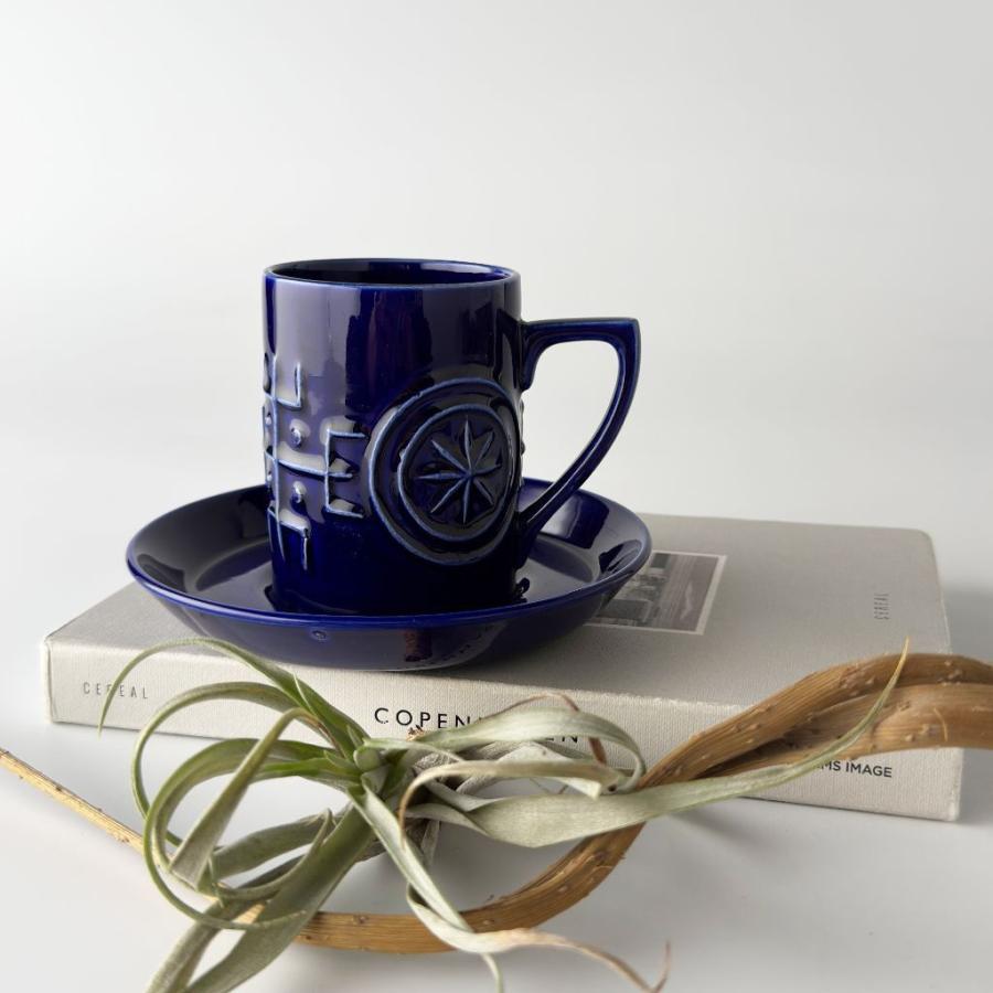 PORTMEIRION Totem カップ\u0026ソーサー 英国 ヴィンテージ コーヒーカップ 食器 ビンテージ 陶器 イギリス ポートメリオン トーテム 99143の画像