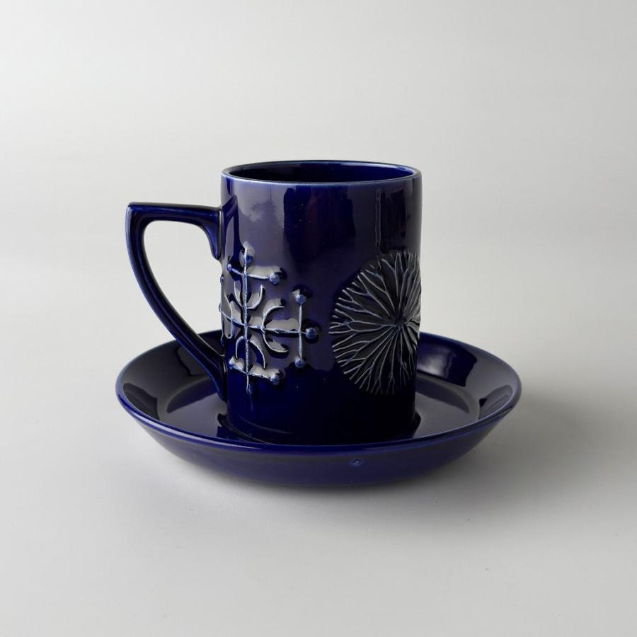 PORTMEIRION Totem カップ\u0026ソーサー 英国 ヴィンテージ コーヒーカップ 食器 ビンテージ 陶器 イギリス ポートメリオン トーテム 99143の画像