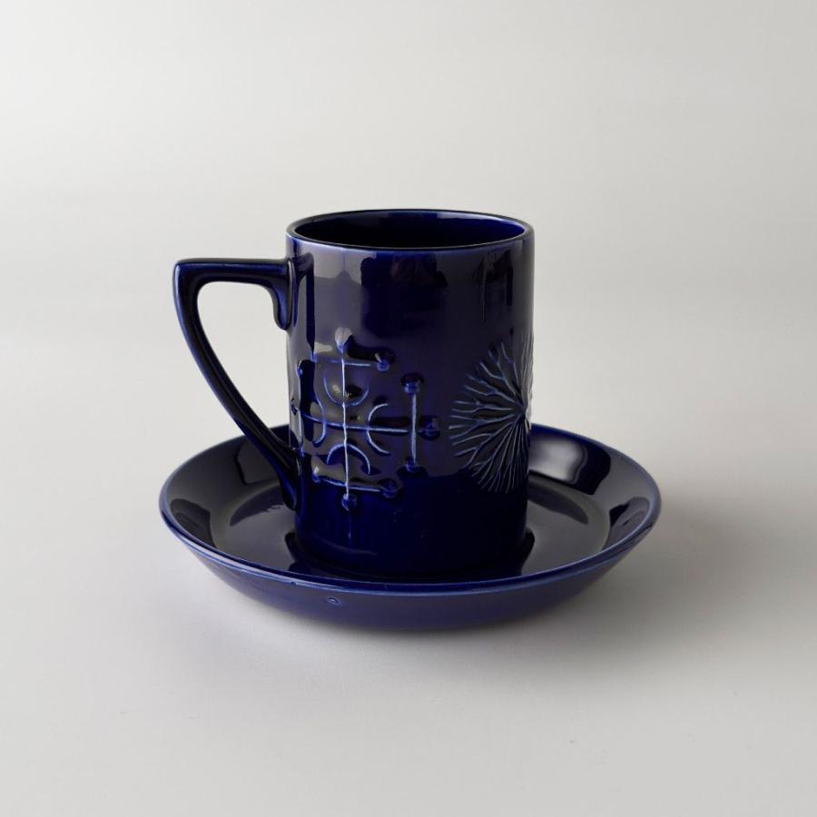 PORTMEIRION Totem カップ\u0026ソーサー 英国 ヴィンテージ コーヒーカップ 食器 ビンテージ 陶器 イギリス ポートメリオン トーテム 99144の画像