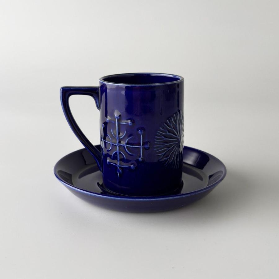 PORTMEIRION Totem カップ\u0026ソーサー 英国 ヴィンテージ コーヒーカップ 食器 ビンテージ 陶器 イギリス ポートメリオン トーテム 99145の画像