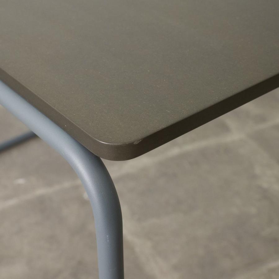 展示品 無印良品 THONET スチールパイプデスク M ダークグレー デスク 