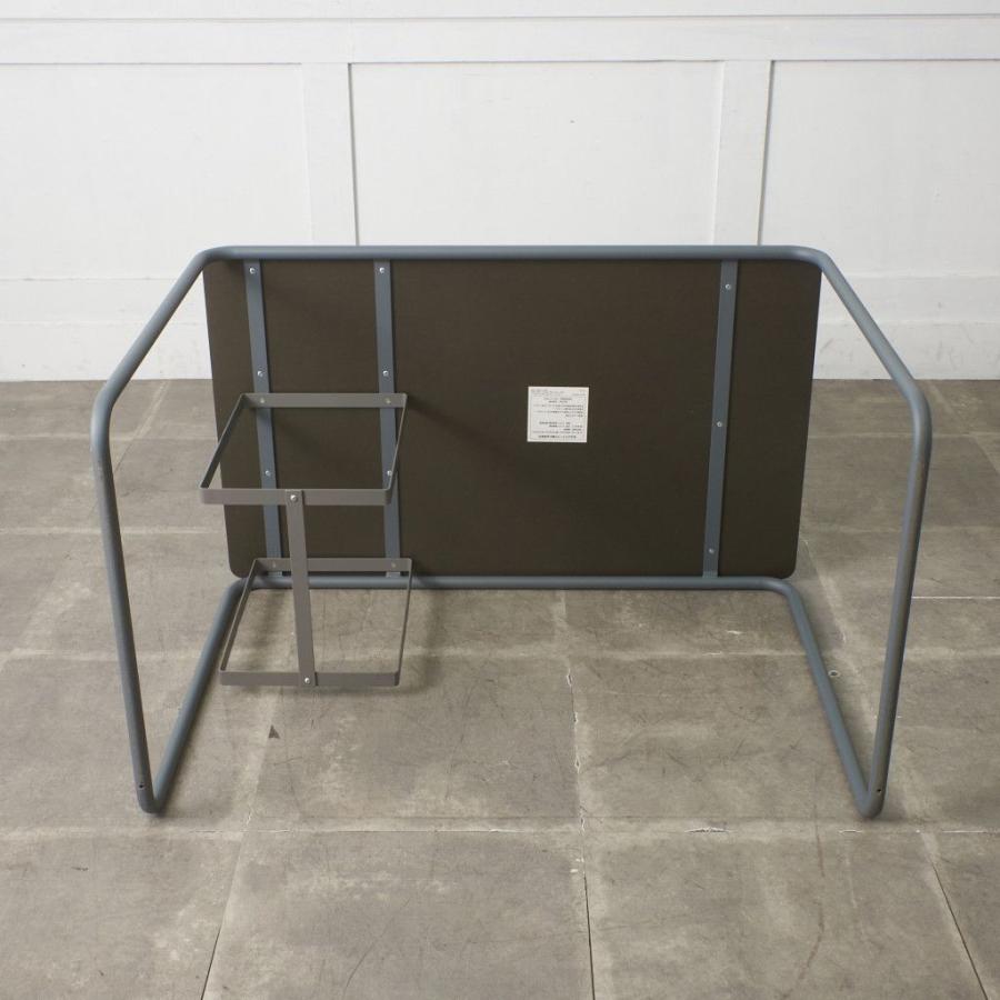 展示品 無印良品 THONET スチールパイプデスク M ダークグレー デスク 