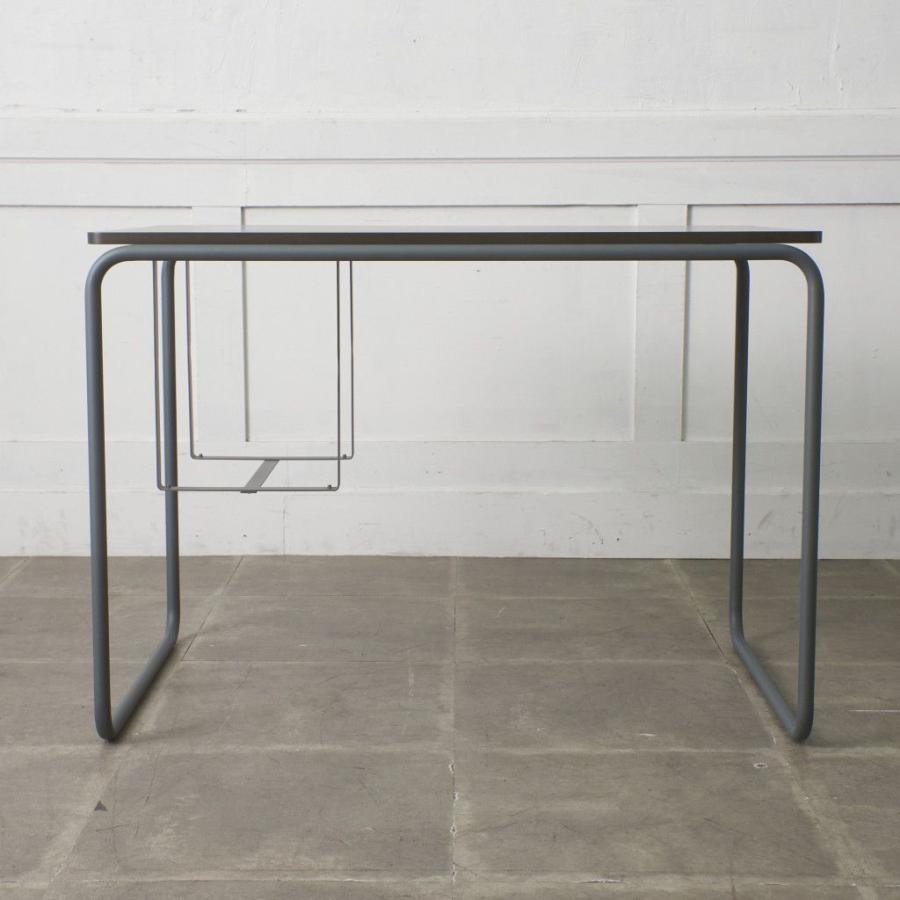 展示品 無印良品 THONET スチールパイプデスク M ダークグレー デスク