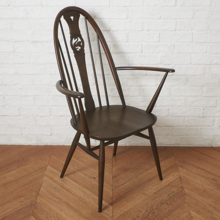 Ercol スワンバックチェア アーコール 英国 ヴィンテージ ダイニングチェア ウィンザーチェア アームチェア イギリス ビンテージ 99860_10