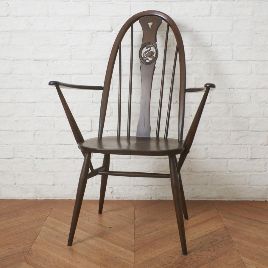 Ercol スワンバックチェア アーコール 英国 ヴィンテージ ダイニングチェア ウィンザーチェア アームチェア イギリス ビンテージ 99860_5