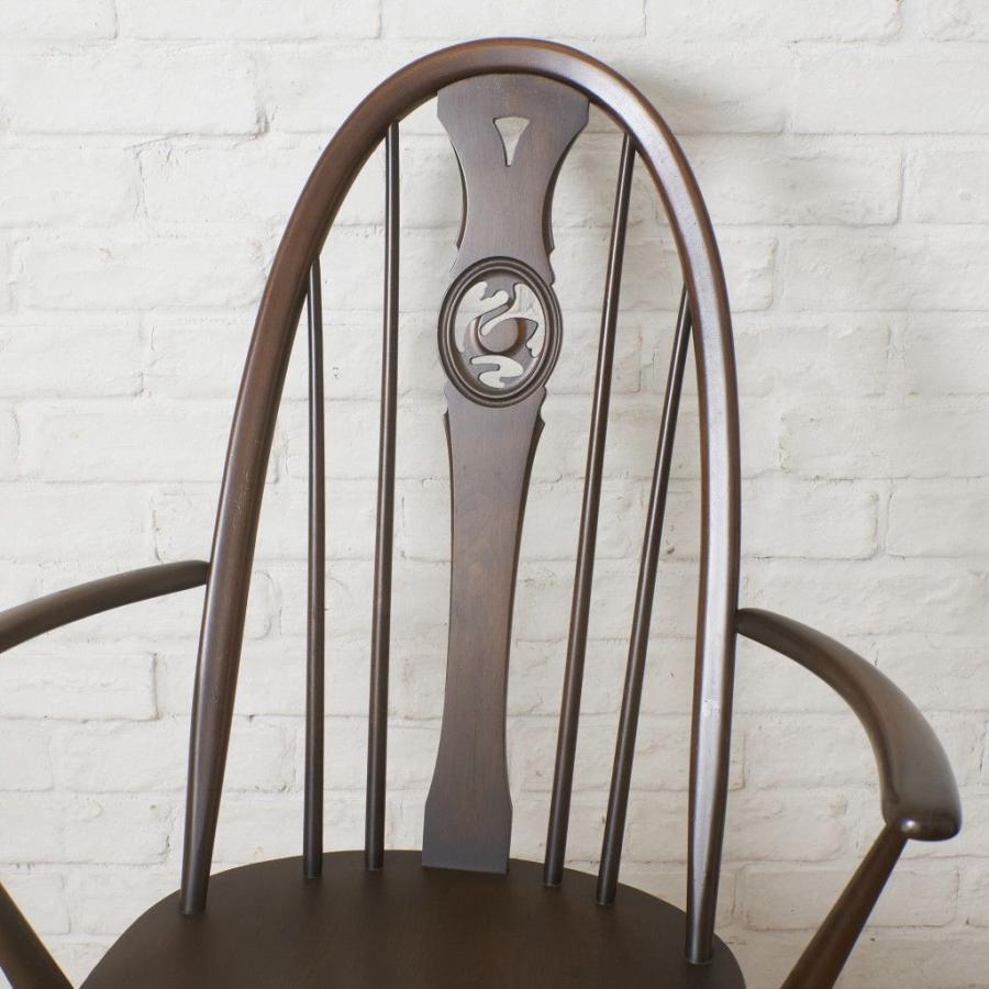 Ercol スワンバックチェア アーコール 英国 ヴィンテージ ダイニングチェア ウィンザーチェア アームチェア イギリス ビンテージ 99860_6