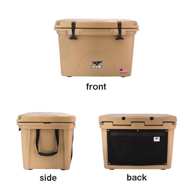 ORCA オルカクーラーボックス タンカラー 58QT 専用カゴ付き