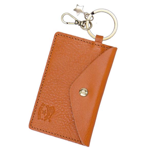 IL BISONTE イルビゾンテ SCARLINO KEYRING キーリング付きカードケース CARAMEL キャラメル CA101 SKH042|rocco-shop|02