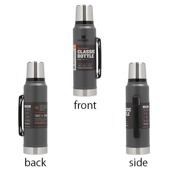 STANLEY（スタンレー） 『並行輸入品』STANLEY クラシック 真空 ボトル チャコール 1.0L 1.1QT マグボトル ステンレス ...