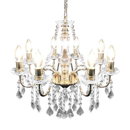 シャンデリア 照明 LED対応 アンティーク かわいい おしゃれ ガラス